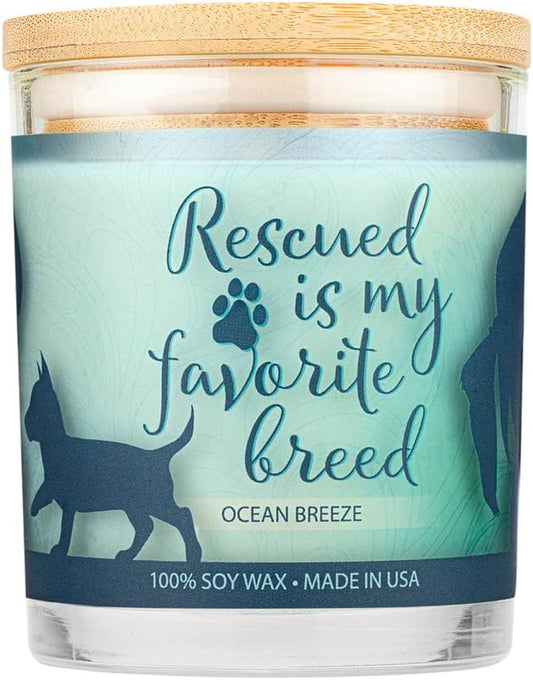 Pet Lovers Candle - Ocean Breeze - Pet Odor Eliminator - Non-Toxic - Eco-Friendly
