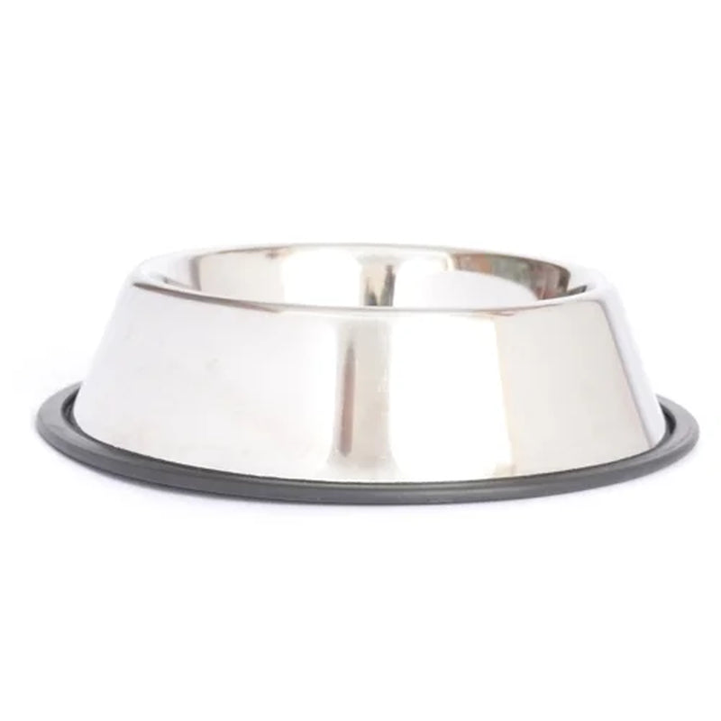 2-Pack Stainless Steel Non-Skid Pet Bowl for Dog or Cat, 24 Oz, 3 Cup